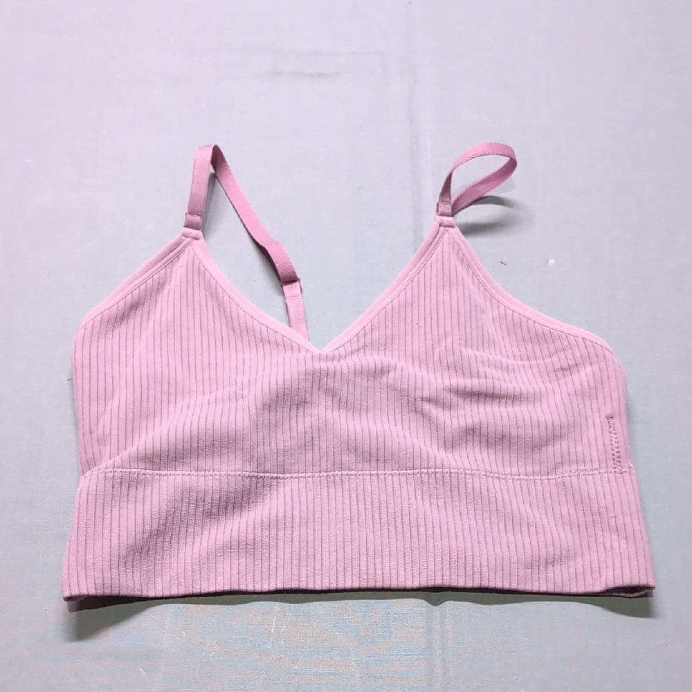 Auden Pink Ribbed Tank Top